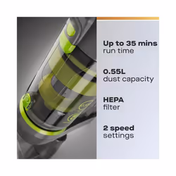 Daewoo 2-in-1 Up-Lift Pro Upright & Handheld Cordless Vacuum Cleaner Rechargeable 250W