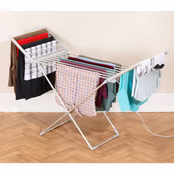 Daewoo Heated Winged Airer Foldable 230W 15KG Load Energy Efficient Drying Rack