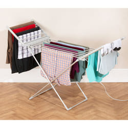 Daewoo Heated Winged Airer Foldable 230W 15KG Load Energy Efficient Drying Rack