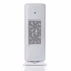 Daewoo Ceramic PTC Tower Fan Heater Oscillating 2000W With Timer & Remote Control White
