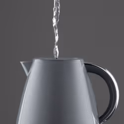 Daewoo Stirling Kettle and Toaster Bundle Pyramid Set 1.7L Rapid Boil 2 Slice - Grey