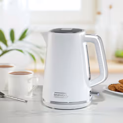 Daewoo Stirling Jug Kettle and Toaster Bundle Set 1.7L Rapid Boil 2 Slice - White