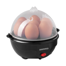 Daewoo Essentials 7 Portion Egg Boiler for Boiled Eggs with Soft-Hardness Indicator