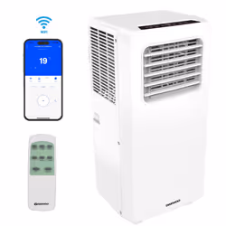 Daewoo 4-in-1 9000 BTU Smart Air Conditioner Dehumidifier Portable AC Unit WIFI Air con with Dehumidifier + Heater + Fan Coo ...