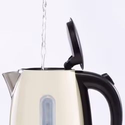 Daewoo Kensington 1.7L 3KW Jug Kettle & 2 Slice Toaster Matching Set Combo Pack Bundle Stainless Steel Rapid Boil Reheat Defrost - Cream