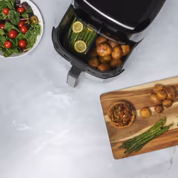 Daewoo Family Size 8L Digital Air Fryer w Window & Divider for 2x4L Dual Cooking - Additional view 4