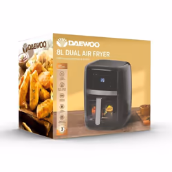 Daewoo Family Size 8L Digital Air Fryer w Window & Divider for 2x4L Dual Cooking - Additional view 6