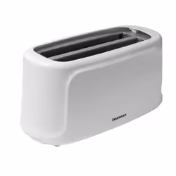 Daewoo Essentials 1450W White 4 Slice Long Slot Toaster & Crumb Tray 7 Levels