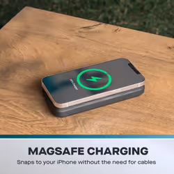 Daewoo 10000mAh Power Bank Portable Charger with Magsafe Qi Wireless & USB to Type-C & Micro USB Charging Cables OTG Fast Charge