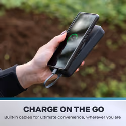 Daewoo 20000mAh Power Bank Portable Charger with Magsafe Qi Wireless & USB to Type-C & Micro USB Charging Cables OTG Fast Charge