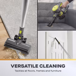 Daewoo Cyclone Handheld Cordless Vacuum Cleaner Stick Lightweight Carpet Hard Floor Pet Hair Vac Rechaergeable Battery Powered Hepa Filter Docking