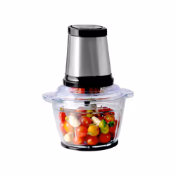 Daewoo 500W Mini Chopper with 1L Glass Bowl Stainless Steel Blades & Safety Lock