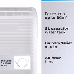 Daewoo COL1611GE dehumidifier 2 L 42 dB 280 W White