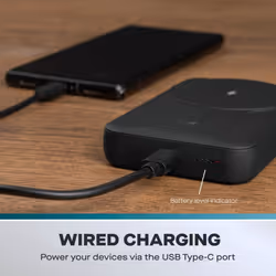 Daewoo 10000mAh Power Bank Compatible with MagSafe Wireless & Fast Charge USB Type-C Portable Charger OTG Lightweight Compact