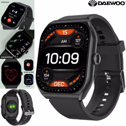 Daewoo Active Smart Watch Fitness Tracker w Voice Call Heart Rate Sleep Monitor for iOS Android