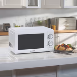 Daewoo Argyle Kettle Toaster and Microwave Set  800W 20L, 2 Slice, Jug White
