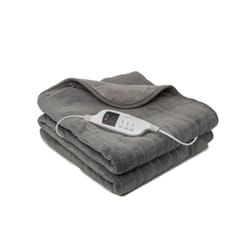 Daewoo Dreamz Grey Electric Heated Throw Over Blanket 2 Tone Soft 1.6x1.2m Large