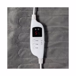 Daewoo Dreamz Grey Electric Heated Throw Over Blanket 2 Tone Soft 1.6x1.2m Large