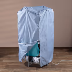 Daewoo Heated Clothes Airer & Zipped Cover Set for 3 Tier Fast Dry Energy Saving Clothing Drier