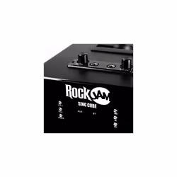 RJSC01BK Singcube 5Watt Rechargeable Bluetooth Karaoke Machine with Two Microphones Voice Changing Effects LED Lights Black
