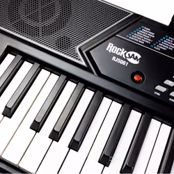 RockJam 61-Key Keyboard Piano Kit with Pitch Bend, Bench, Stand, Headphones, Note Stickers & Lessons - Additional view 4