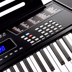 RockJam 61-Key Keyboard Piano Kit with Pitch Bend, Bench, Stand, Headphones, Note Stickers & Lessons - Additional view 5
