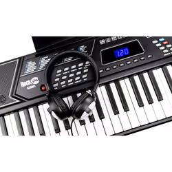 RockJam 61-Key Keyboard Piano Kit with Pitch Bend, Bench, Stand, Headphones, Note Stickers & Lessons - Additional view 6