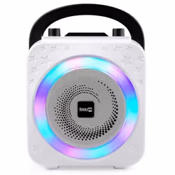 8-Watt Rechargeable Bluetooth Karaoke Machine with Two Microphones, Voice Changing Effects & LED Lights - Black - Additional view 5