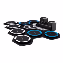 RockJam Roll Up Bluetooth Drum Kit with Built-in Battery & Drumsticks - Additional view 4