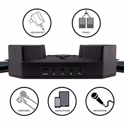 RockJam Roll Up Bluetooth Drum Kit with Built-in Battery & Drumsticks - Additional view 6