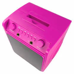 RockJam 10-Watt Rechargeable Bluetooth Karaoke Machine with Two Microphones, Voice Changing Effects & LED Lights - Additional view 6