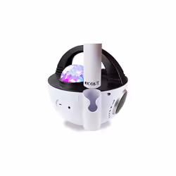 K-Pop Rechargeable Wireless 10-watt Bluetooth Karaoke Machine with Led Disco Light & Wireless Karaoke Microphone, Black