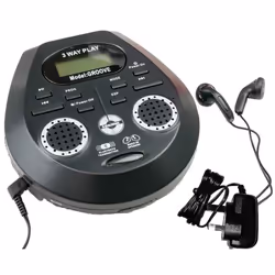 Steepletone Groove CD Discman, Built-In SPEAKERS, Ultra Compact Personal CD Player, Bluetooth Transmitter (to Speaker/Headpho ...