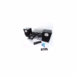 Steepletone Broadway 5 in 1 Bluetooth music centre with CD,FM radio,3 speed Record player has facility to burn vinyl or CD to ...