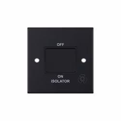 Selectric DSL11-08 Fan Isolator Switch TP 10A (Matt Black)