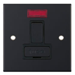 Selectric DSL11-29 Switched Spur Connection Unit + Neon 13A Matt Black