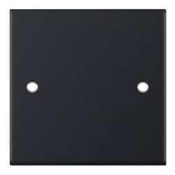 Selectric DSL11-42 Blank Plate 1 Gang (Matt Black)