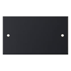 Selectric DSL11-43 Blank Plate 2 Gang (Matt Black)