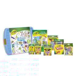 Crayola Colour and Create Tub - Assortment of Crayons, Coloured Pencils, Washable Marker Pens, Coloured Chalk, Colouring Book