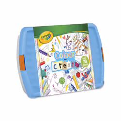 Crayola Colour and Create Tub - Assortment of Crayons, Coloured Pencils, Washable Marker Pens, Coloured Chalk, Colouring Book