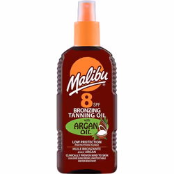 Malibu Bronzing Tanning Oil Spray SPF 8 With Argan Oil 200ml