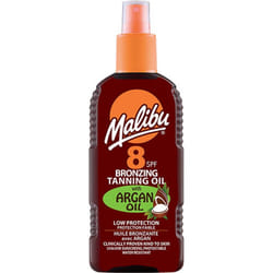 Malibu Bronzing Tanning Oil Spray SPF 8 With Argan Oil 200ml