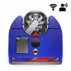 Dyson 360 Vis Nav, Bagless, Blue, Nickel, D-shape, LCD, 2 wheel(s), 0.5 L