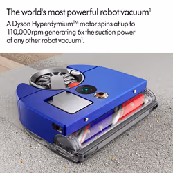 Dyson 360 Vis Nav 0.5 L Bagless Blue, Nickel