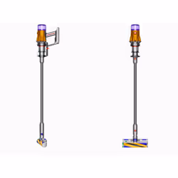 Dyson V12 Detect Slim Absolute 2-in-1 stick vacuum Battery Dry Bagless Nickel, Stainless steel, Yellow