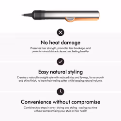 Dyson Airstrait Straightening iron Steam Copper, Nickel 1600 W 1.98 m