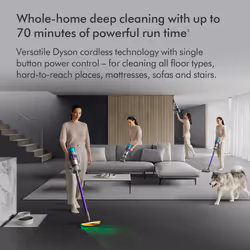Dyson Gen5detect 2-in-1 stick vacuum Battery Dry HEPA Bagless Purple