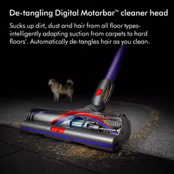 Dyson Gen5detect 2-in-1 stick vacuum Battery Dry HEPA Bagless Purple - Additional view 5
