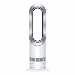 Dyson Hot + Cool, Fan electric space heater, Ceramic, 9 h, 1.8 m, Silver, White, 27 m²