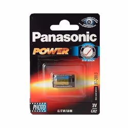 Panasonic Photo Lithium Battery CR-2, Single-use battery, Nickel-Oxyhydroxide (NiOx), 3 V, 850 mAh, 15.6 mm, 15.6 mm